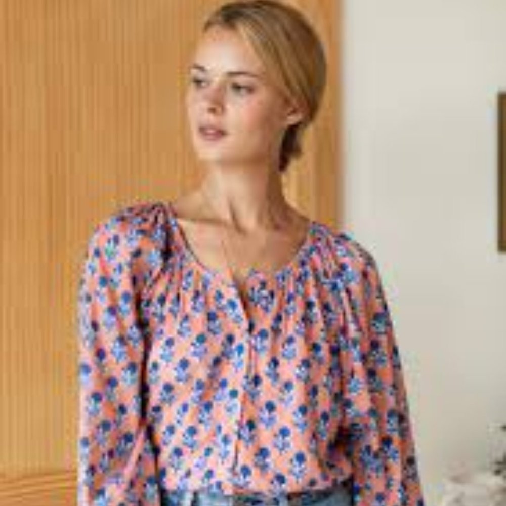 New Emerson Fry India collection Frances blouse little marigolds